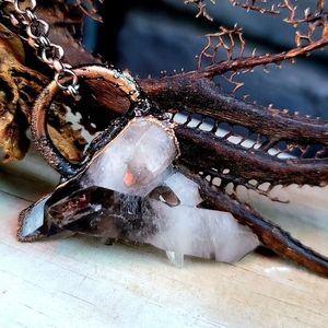 Black Smoky Quartz Cluster Points